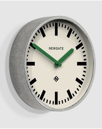 Newgate - Newgate Luggage Wall Clock Galvanised Green Hands