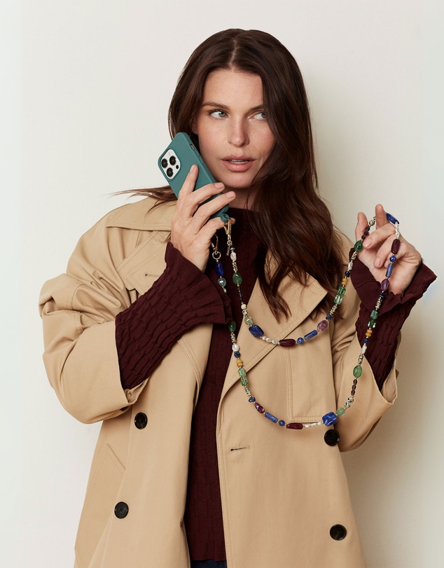 LOUVE COLLECTION - Pure Pine Green Case + Isla Sol Chain
