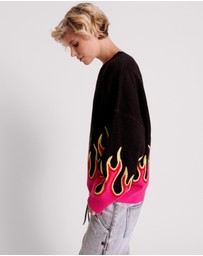 ONE TEASPOON - On Fire Intarsia Sweater