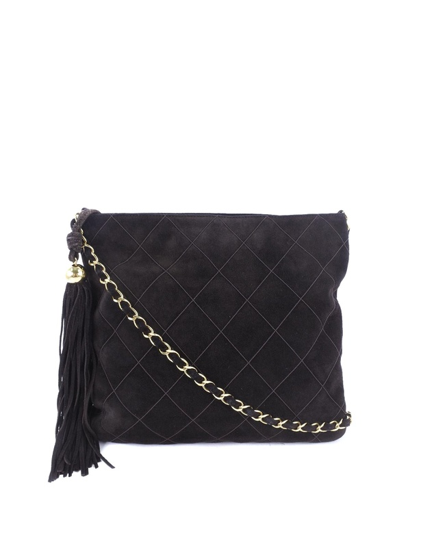 Pre-Loved by Azura Reborn - Pre-Loved Quilted Suede Tassel Crossbody