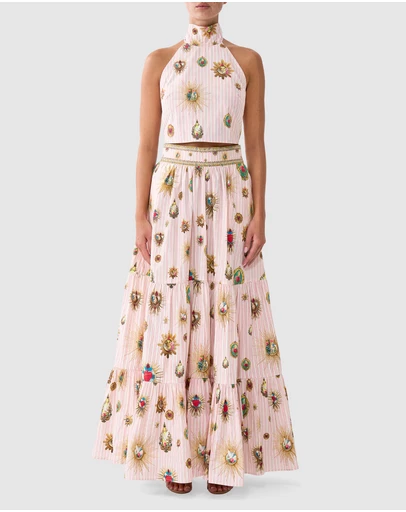 Camilla - High Waisted Tiered Skirt