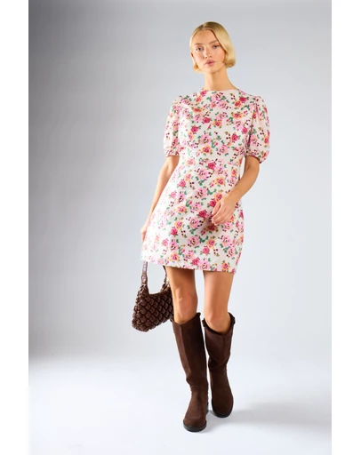 Glamorous - Round Neck Mini Drerss