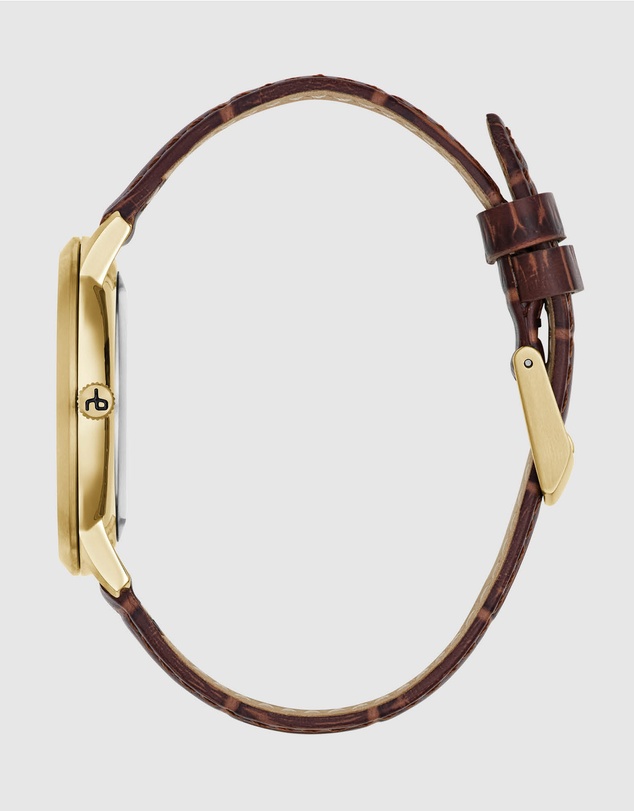 rag & bone - Manston Mens Brown Leather Strap Watch