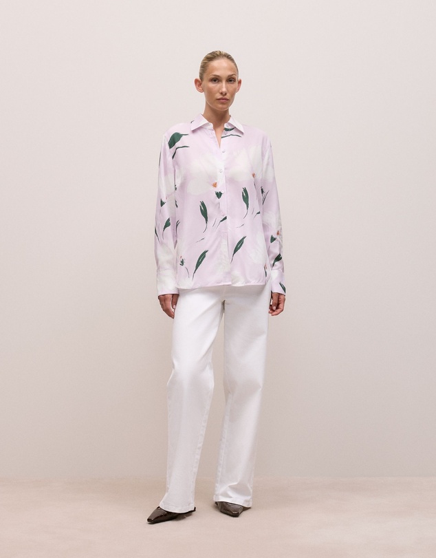 Trenery - Wilda Relaxed Shirt in Lilac