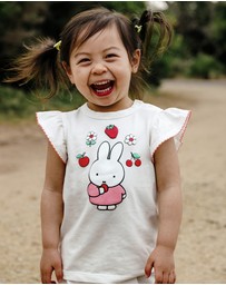 Kynd Baby - Miffy Frill Tee in Snow White