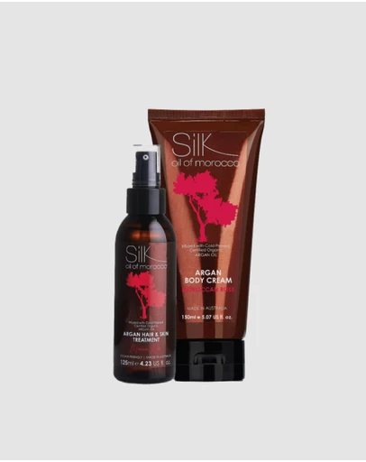 Silk Oil of Morocco - Moroccan Rose Argan Skin Duo - Value Pack