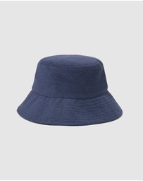 Vacay Swimwear - Terry Bucket Hat Navy