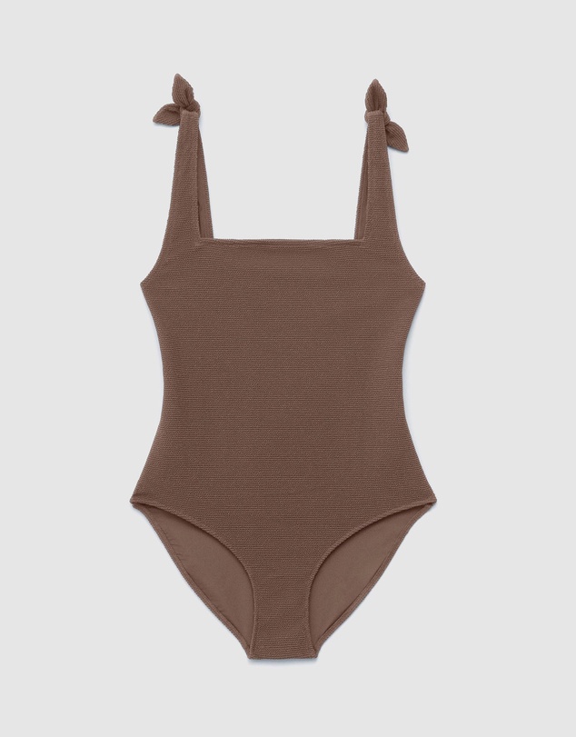 & Other Stories - Textured Bow Tie Swimsuit