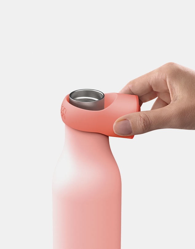 Joseph Joseph - Loop™ Vacuum Insulated Water Bottle 500 mL (17 fl. oz) (Coral)