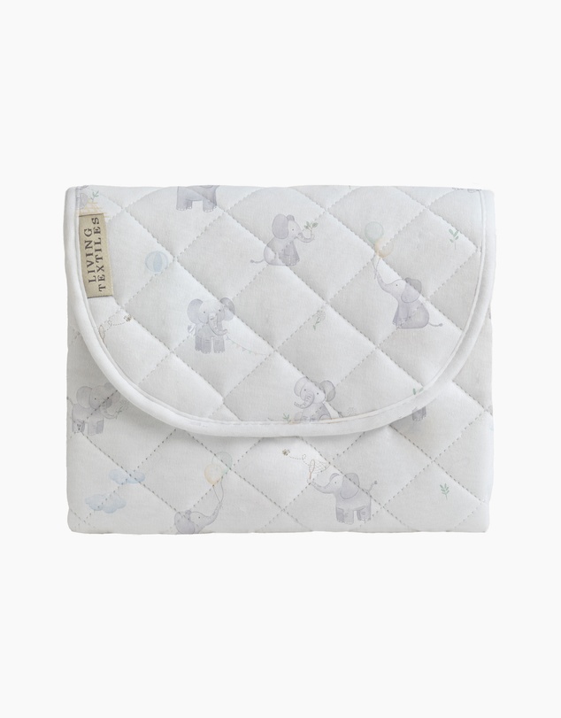 Living Textiles - Waterproof Travel Change Mat - Elephant Playtime