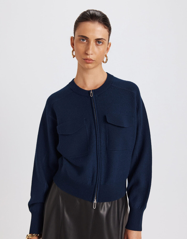 SABA - Amaya Boiled Wool Bomber