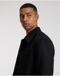 Calibre - Melton Shirt Jacket Black