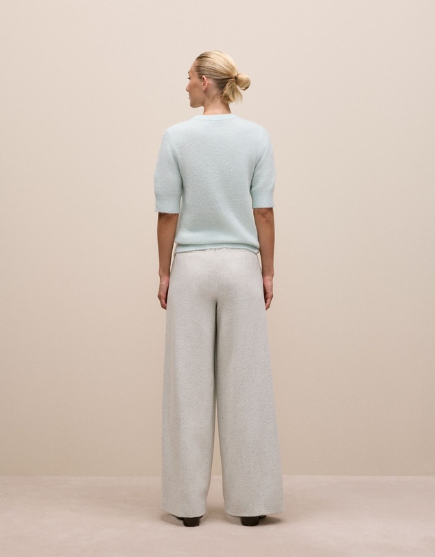Trenery - Alpaca Merino Blend T-shirt in Faint Blue