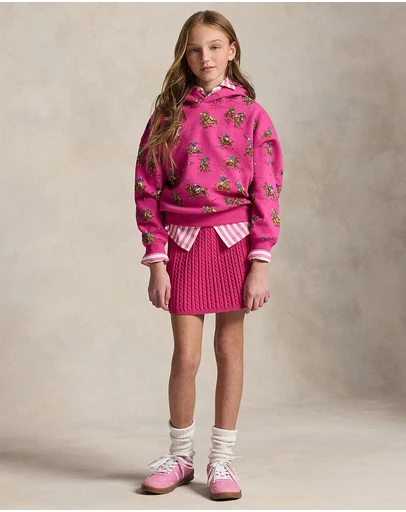 Polo Ralph Lauren - Equestrian-Print Fleece Hoodie - Babies-Teens