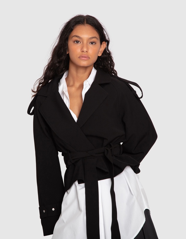 Belle & Bloom - Fast Car Cropped Trench