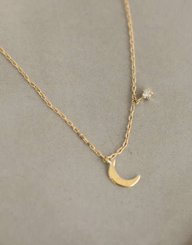 Luna Rae - Solid Gold - Luna Diamond Necklace