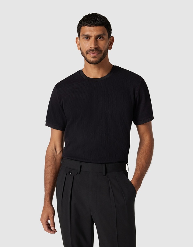 Politix - Slim Fit Jacquard Texture Tee