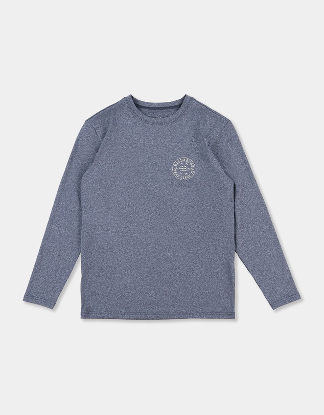 Billabong Kids - Boys 8 to 16 Boys Big Wave Daz Loose Fit Long Sleeve Rashguard