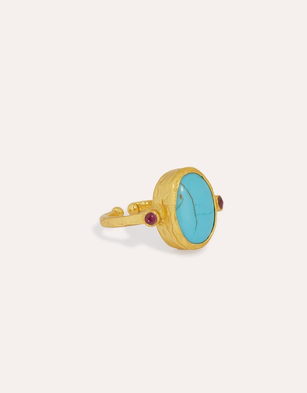 Ottoman Hands - Lucia Turquoise Cocktail Ring