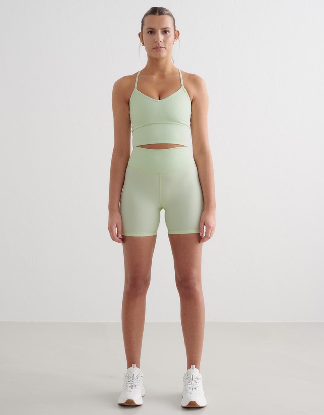 Aim'n - Ribbed Performance Midi Biker Shorts