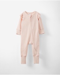 Cotton On Kids - Growie Long Sleeve Rib Romper