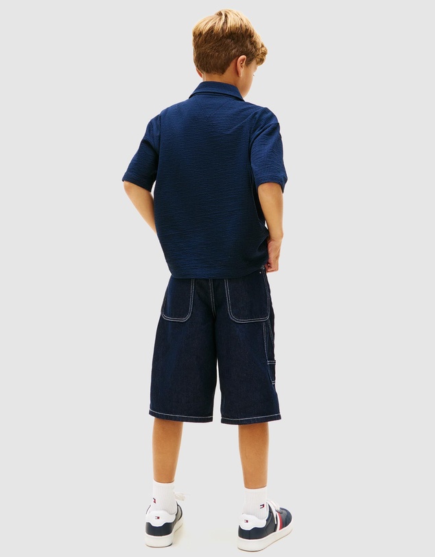 Tommy Hilfiger - Jersey Seersucker Shirt Ss - Kids