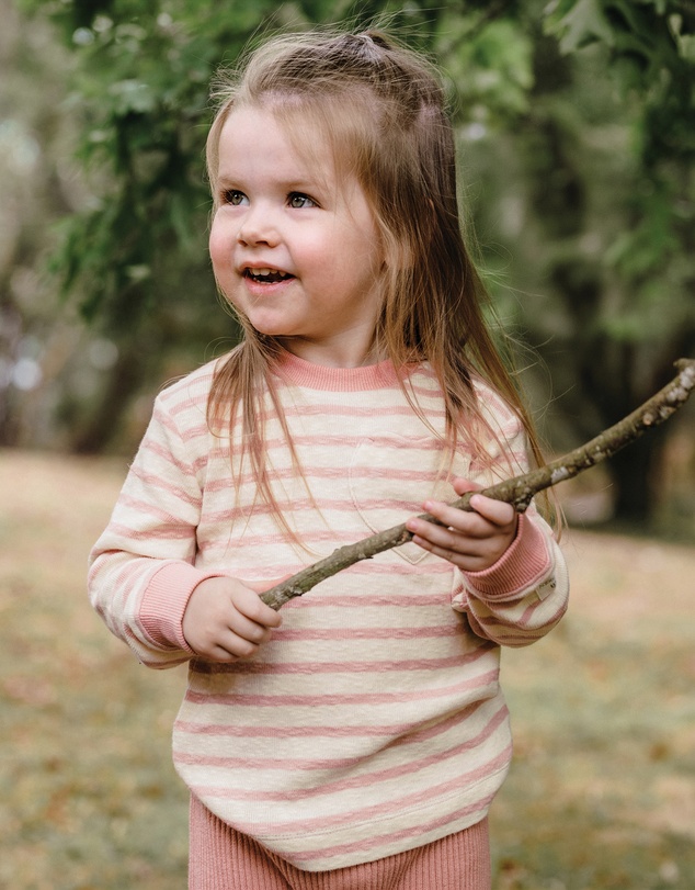 Kynd Baby - Stripe Top in Pearl Stripe