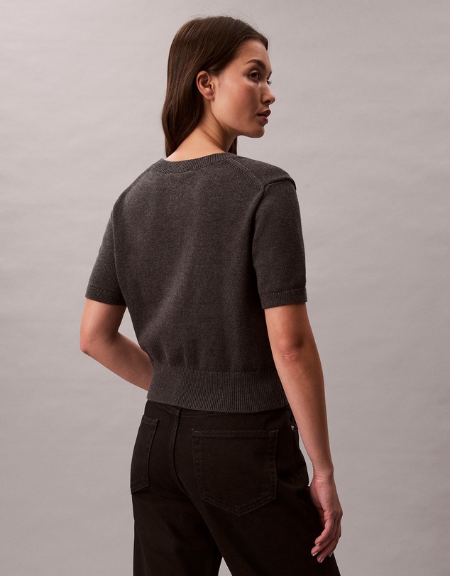Calvin Klein Jeans - Monologo Cropped Jumper