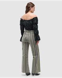 Laagam - Holly Corduroy Striped Pants