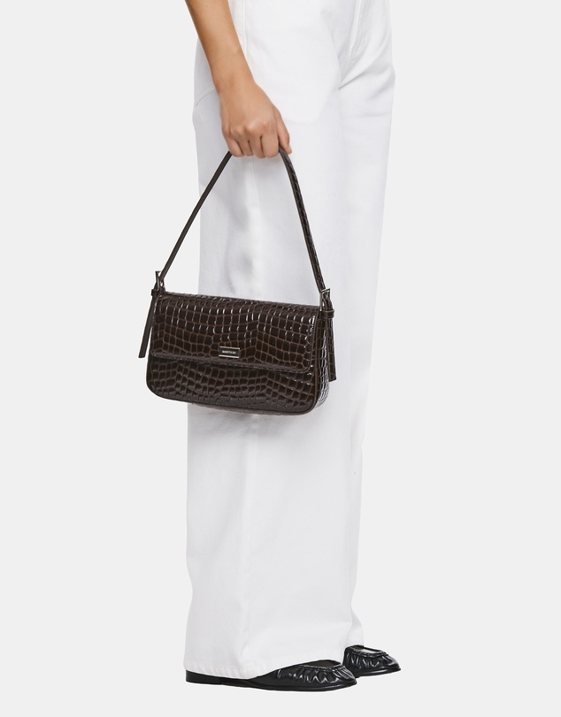 Nakedvice - The Silvie Coffee Croc Bag