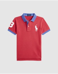 Polo Ralph Lauren - Big Pony Cotton Mesh Polo Shirt - Kids