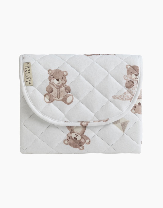 Living Textiles - Waterproof Travel Change Mat - Cuddly Bear