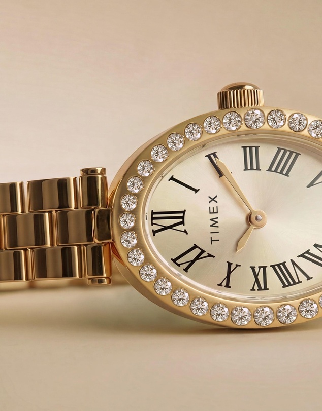 TIMEX - Cavatina® 19mm Crystal Dial Stainless Steel Bracelet Watch