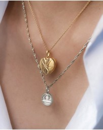Wanderlust + Co - Libra Zodiac Mother of Pearl 925 Sterling Silver Pendant