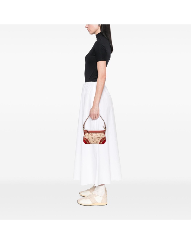 Pre-Loved by Azura Reborn - Pre-Loved 160th Anniversary Suede Trimmed Canvas Shoulder Bag