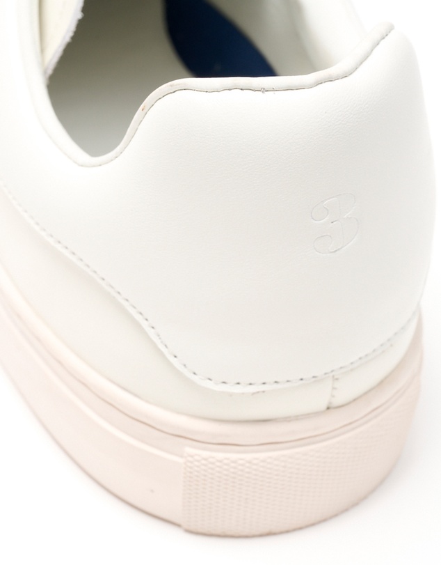 3 Wise Men - 3 Wise Men Nicks White Leather Sneaker