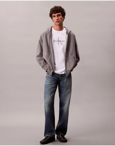 Calvin Klein Jeans - Premium Terry Relaxed Zip Hoodie