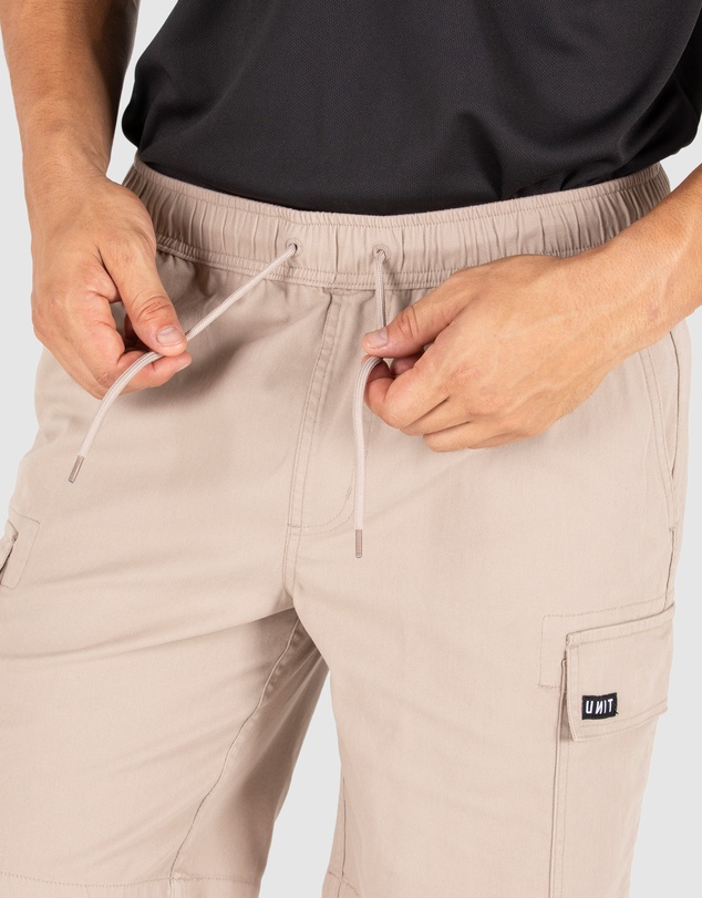 UNIT - UNIT Pivot Mens Elastic Waist Cargo Shorts