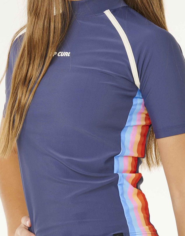 Rip Curl - Surf Revival Short Sleeve Rash Vest - Kids