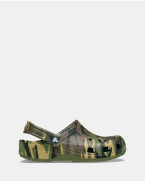 Crocs - Classic Camouflage Clogs - Kids-Teens