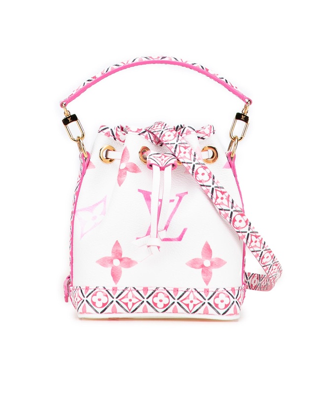 Pre-Loved by Azura Reborn - Pre-Loved Monogram Watercolor Giant By the Pool Nano Noe