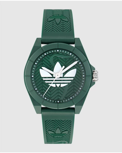 adidas Originals - Project Four 41mm Green Resin Watch