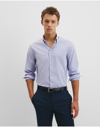 Country Road - Long Sleeve Cotton Stretch Strap Shirt