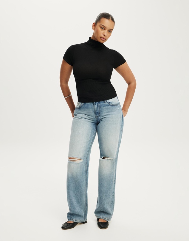 Cotton On - Close Knit Ss Roll Neck