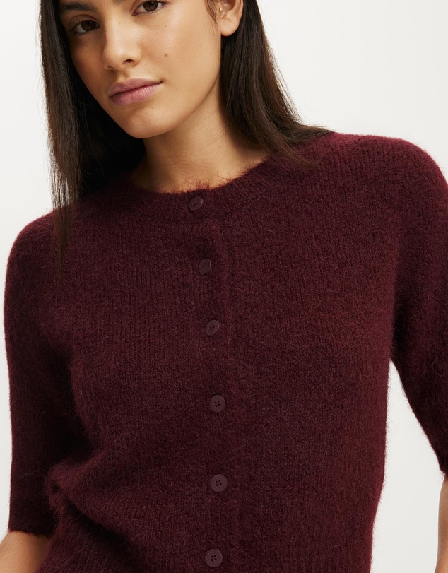 Cotton On - Short Sleeve Fluffy Cardi