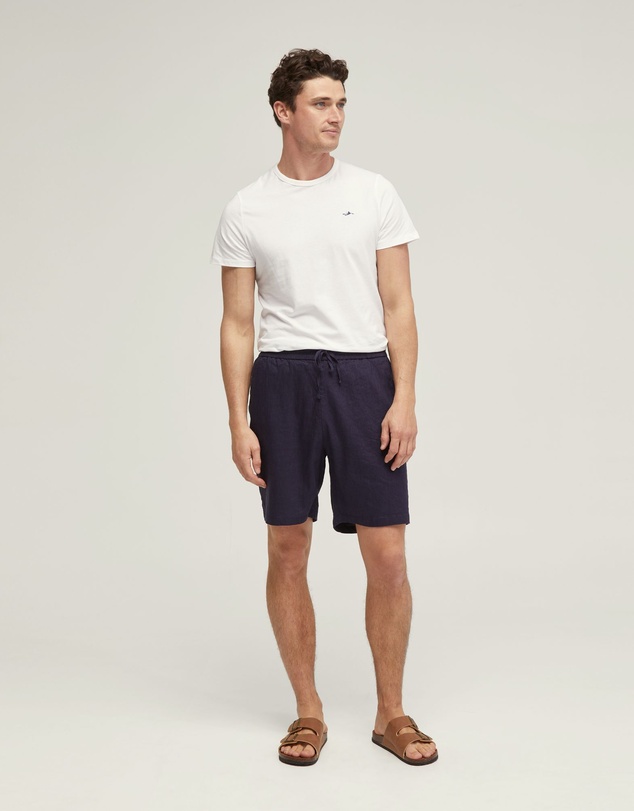 Oxford - Rufus Linen Pull On Shorts
