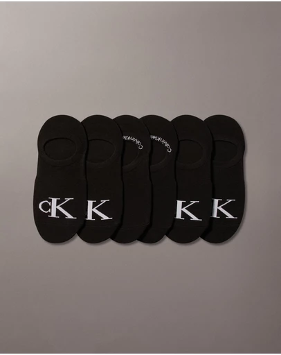 Calvin Klein - 6-Pack CK Monogram Low Cut Socks