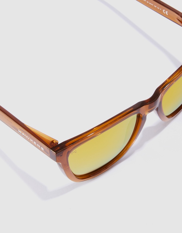 Hawkers Co - Polarized Brown Black One Raw Sunglasses for Men and Women UV400