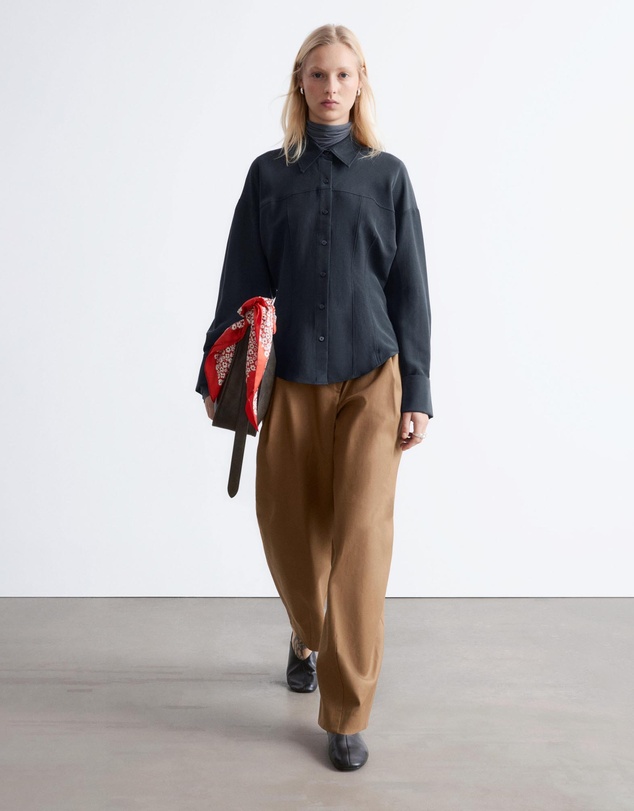 & Other Stories - Balloon-Sleeved Tapered Shirt