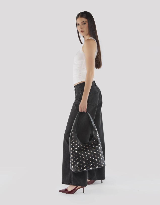 PETA AND JAIN - Yoko Studded Hobo Bag